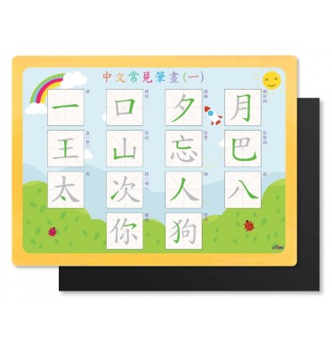 插卡透明白板 (A4) - 中文寫字練習素材